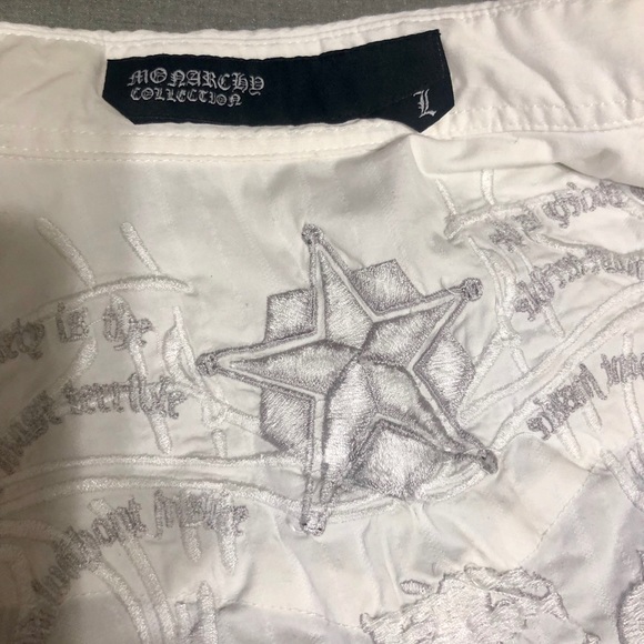 Monarchy Short Sleeve Button Down Shirt - Picture 5 of 5